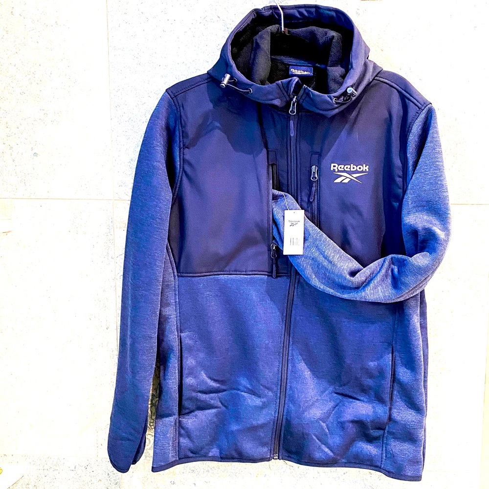 NWT Reebok Men’s Jacket Navy Size M